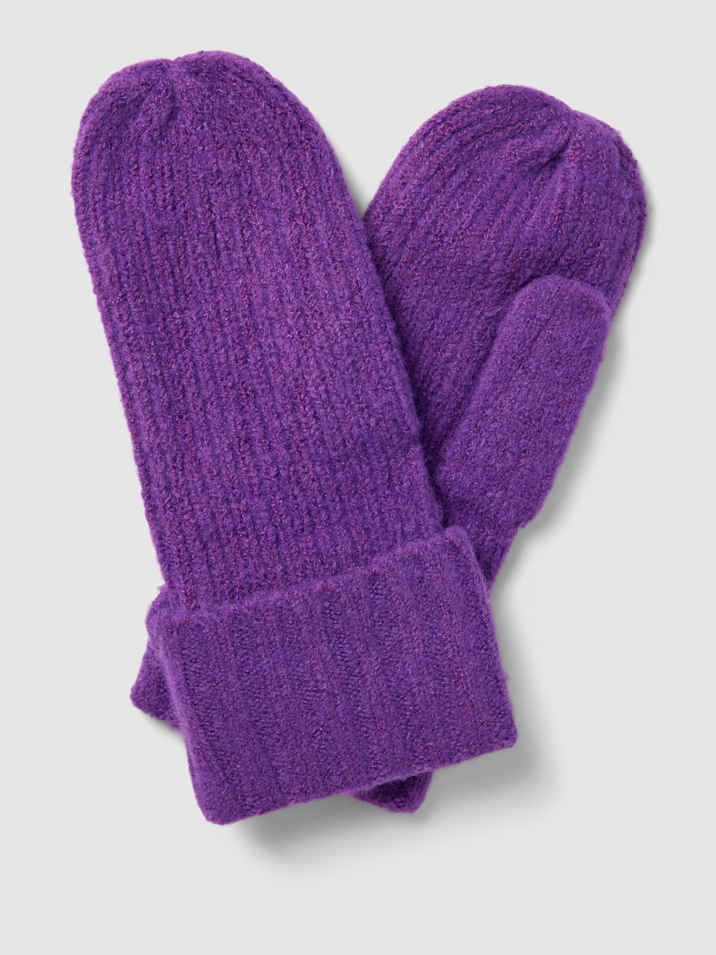 Handschuhe in Strick-Optik Modell 'AIVO' in lila
