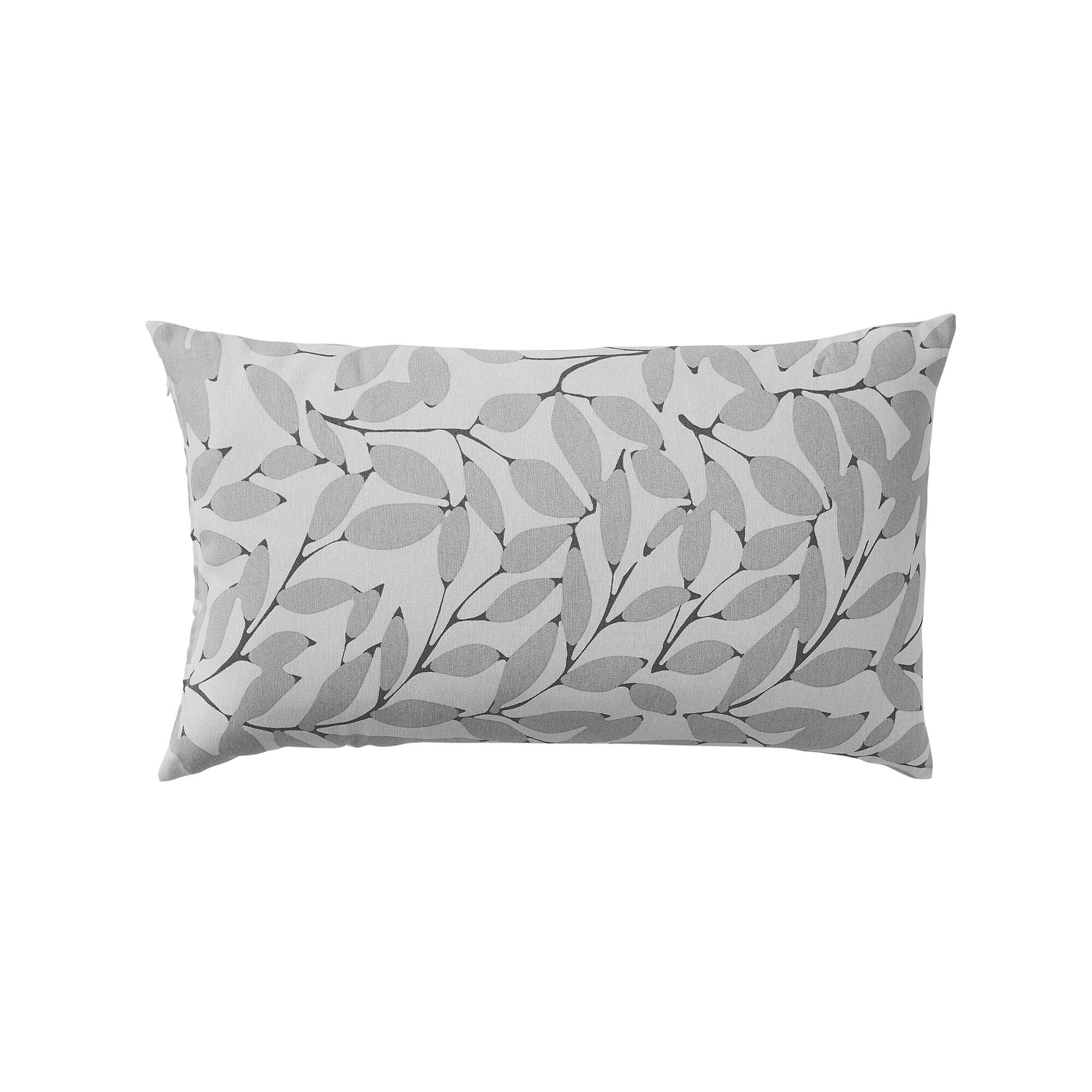 Housse de coussin imprimé feuilles
