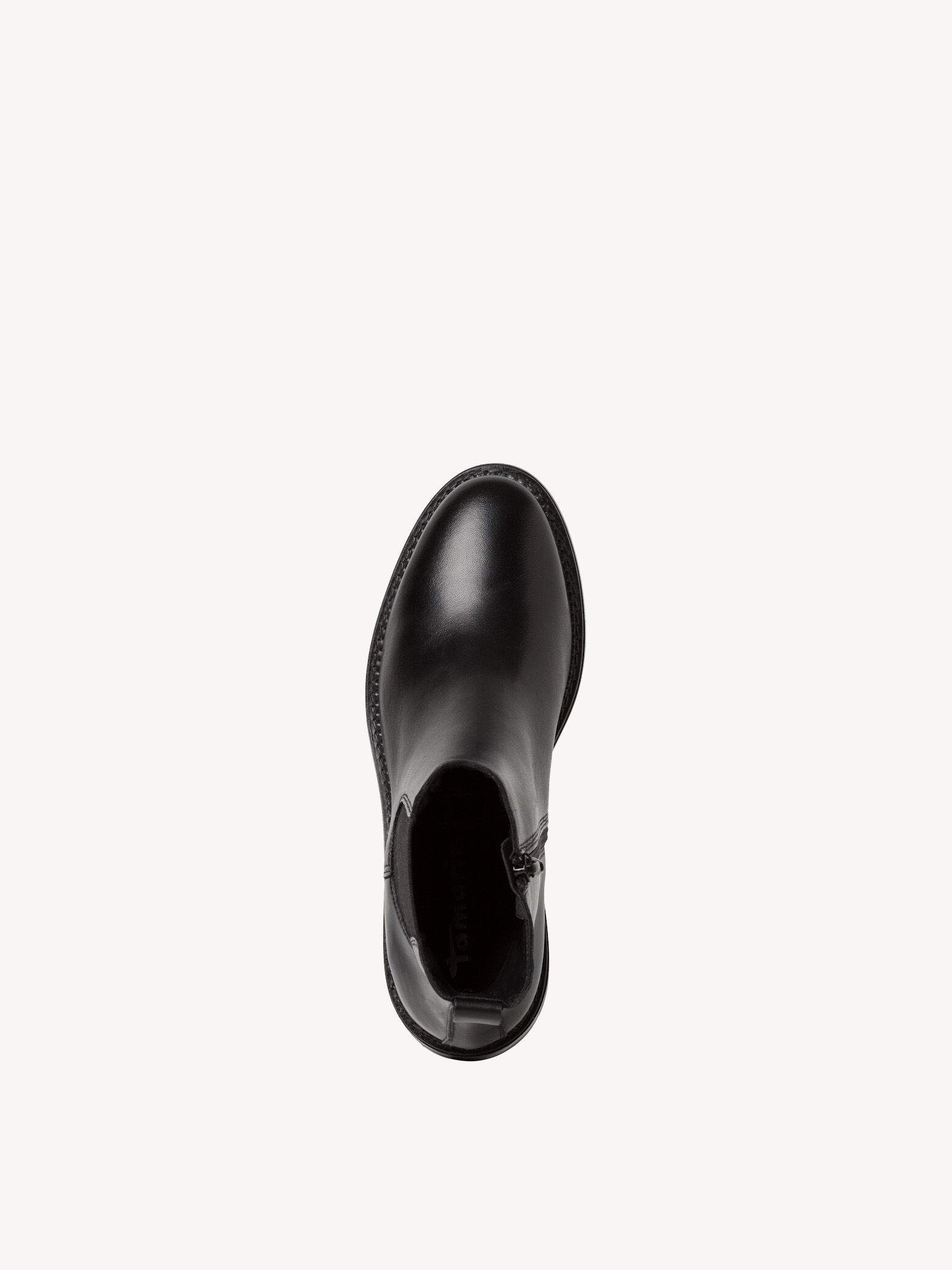 Bottine Chelsea en cuir - noir