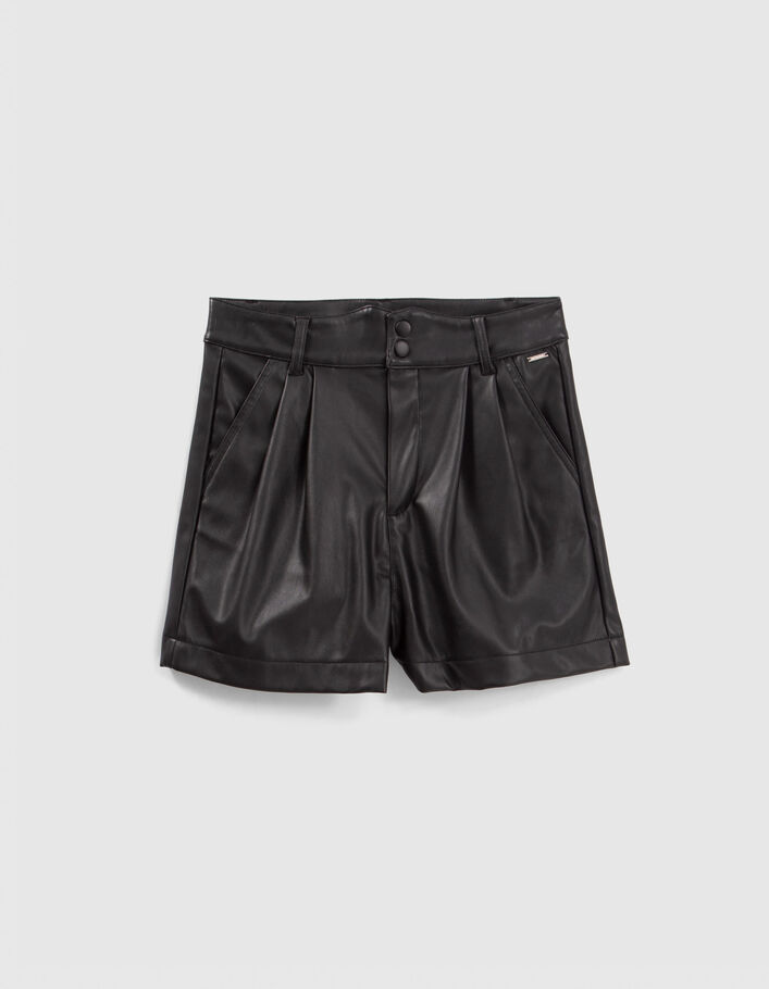Short noir esprit rock fille