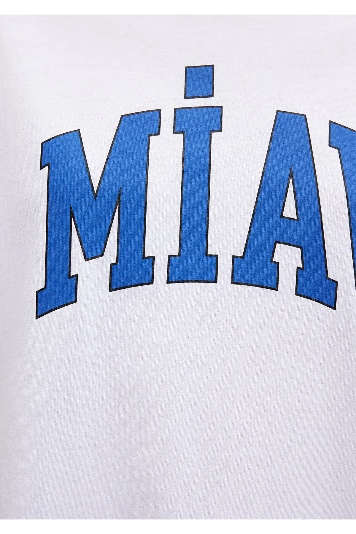 Mavi  Miav bedrucktes weißes T-Shirt mit lockerer Passform / Loose Relaxed Fit1612457-620