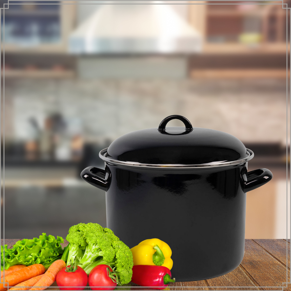 Orange85 Emaille 8 Liter Suppentopf