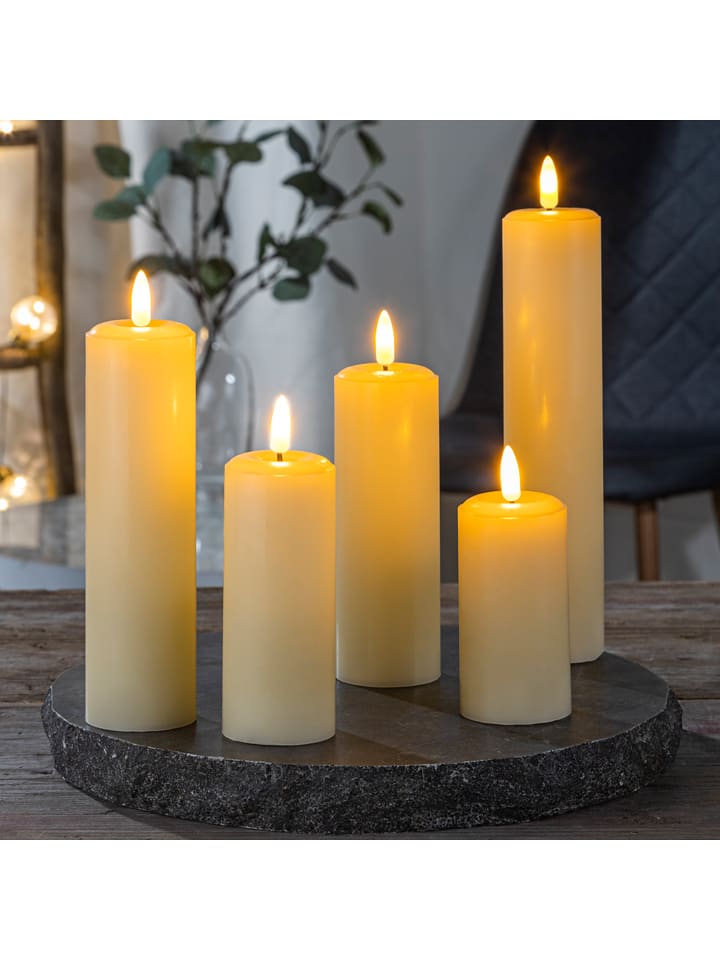 Profiline 5er-Set: LED-Kerzen in Warmweiß günstig kaufen onesize