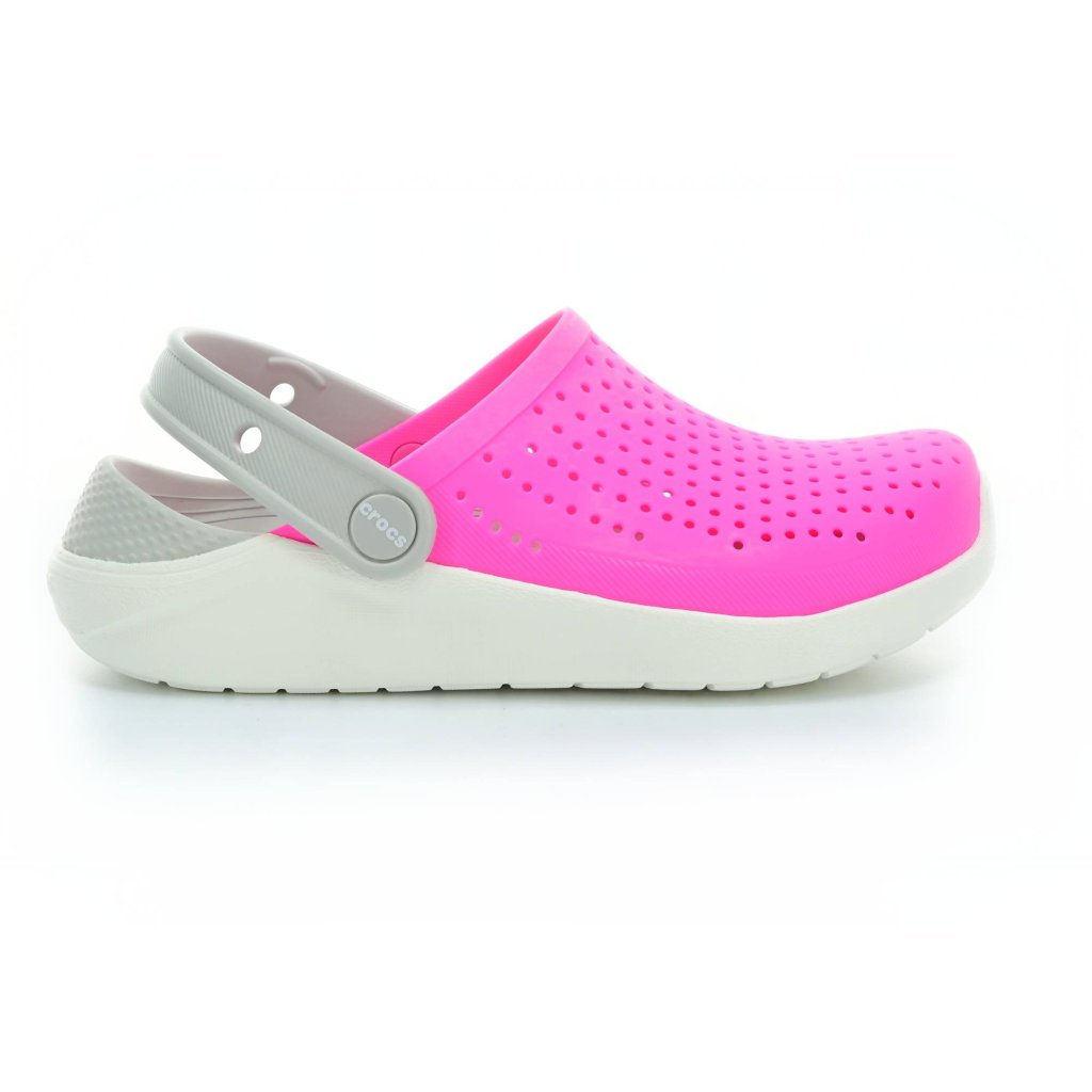 Crocs LiteRide Clog Electric Pink / White Pantoffeln