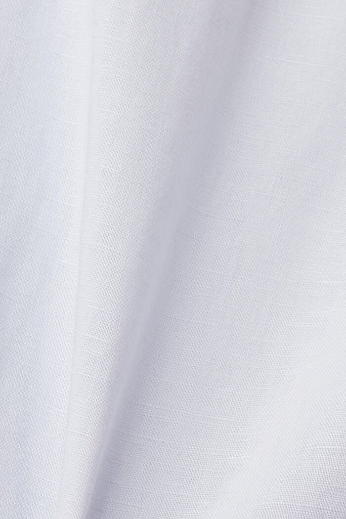 Button-Down-Hemd aus Baumwolle und Leinen