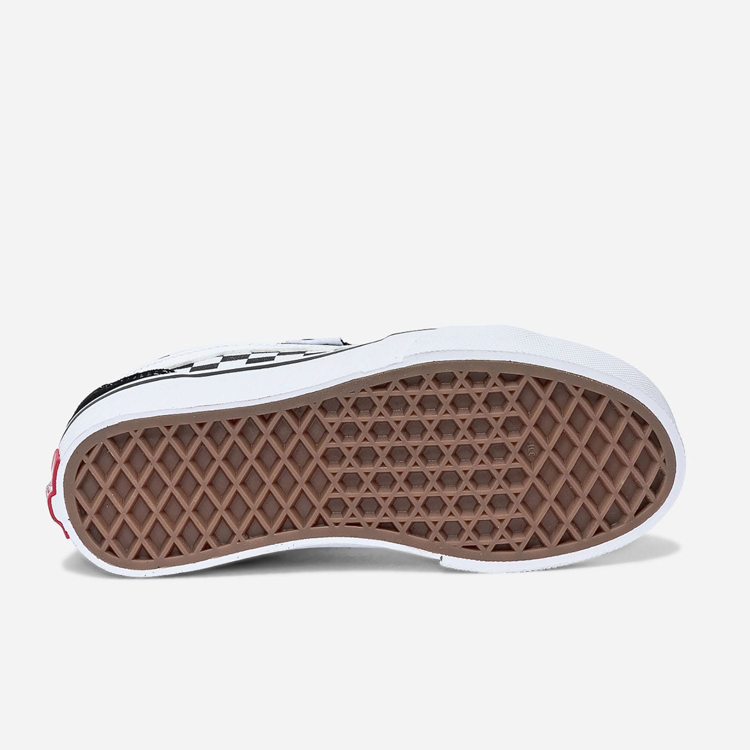 Tennis VANS noire en cuir velours et toile à damier