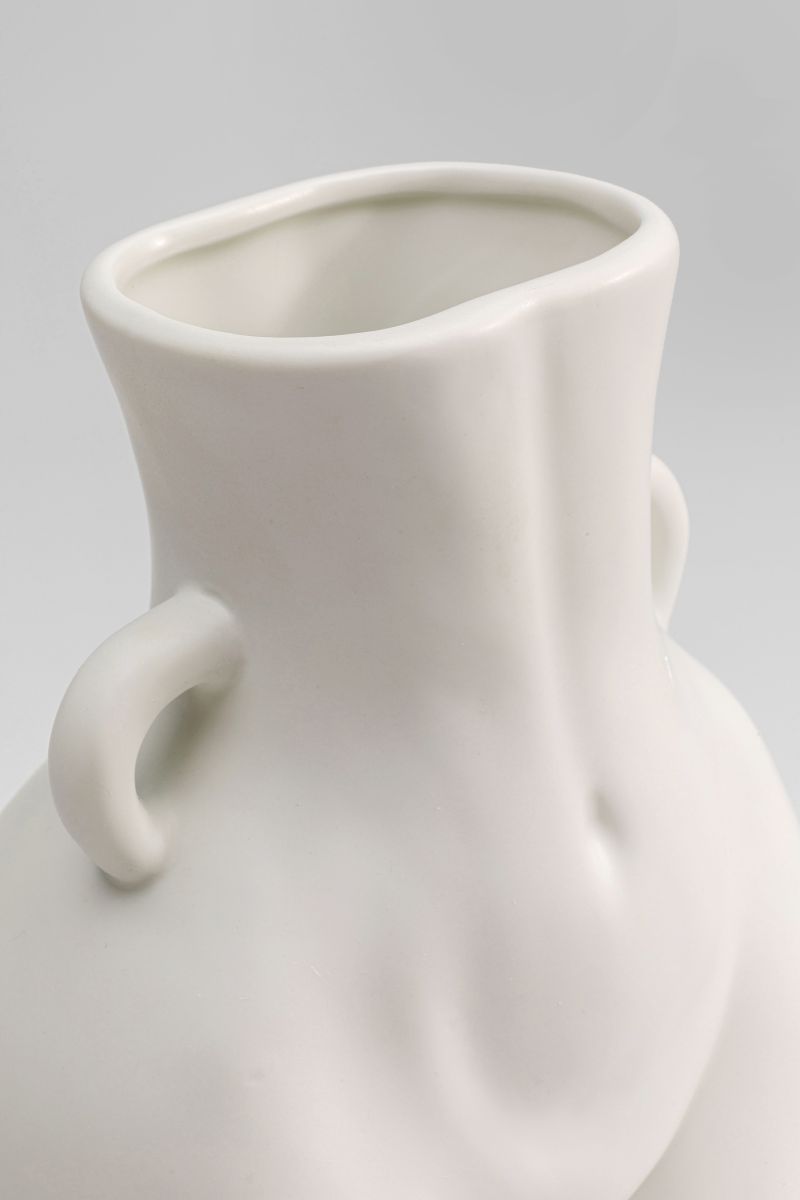 KARE Vase Donna Weiß