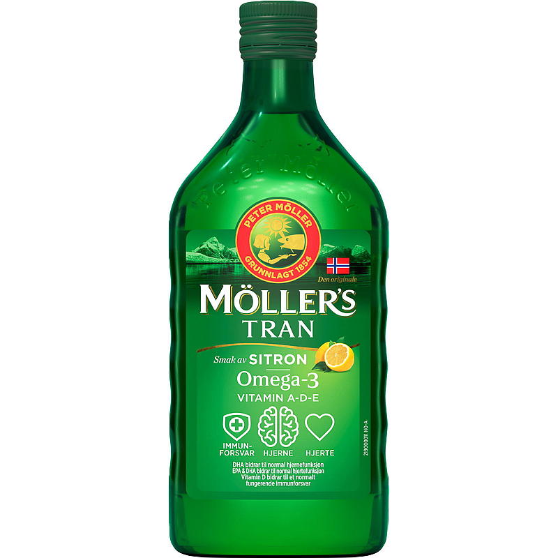 Möller's Möller's Tran 500 ml Sitron