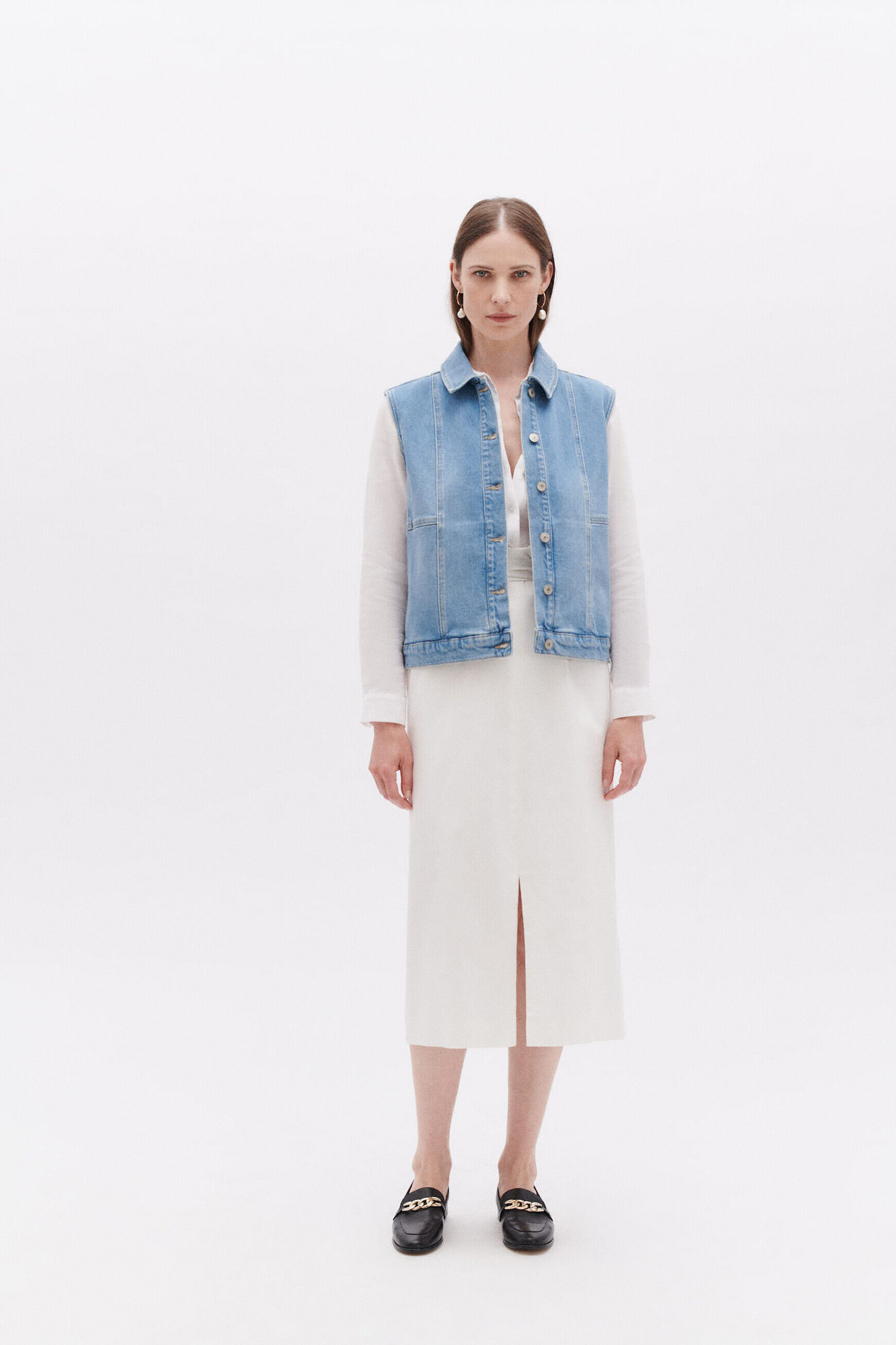 Veste vmolly denim baby bleu femme