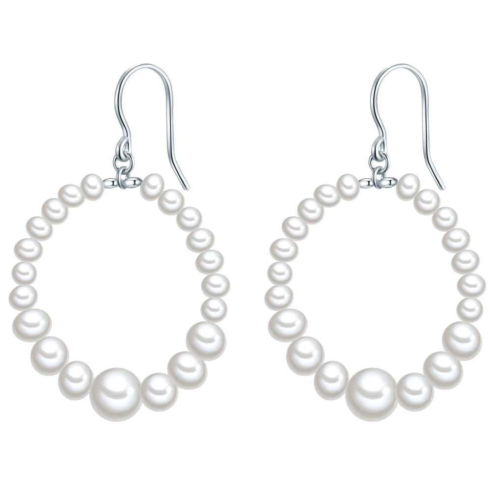 Valero Pearls Boucles d'oreille en perle Perle de culture d'eau douce Perle de culture d'eau do Boucles d'oreilles