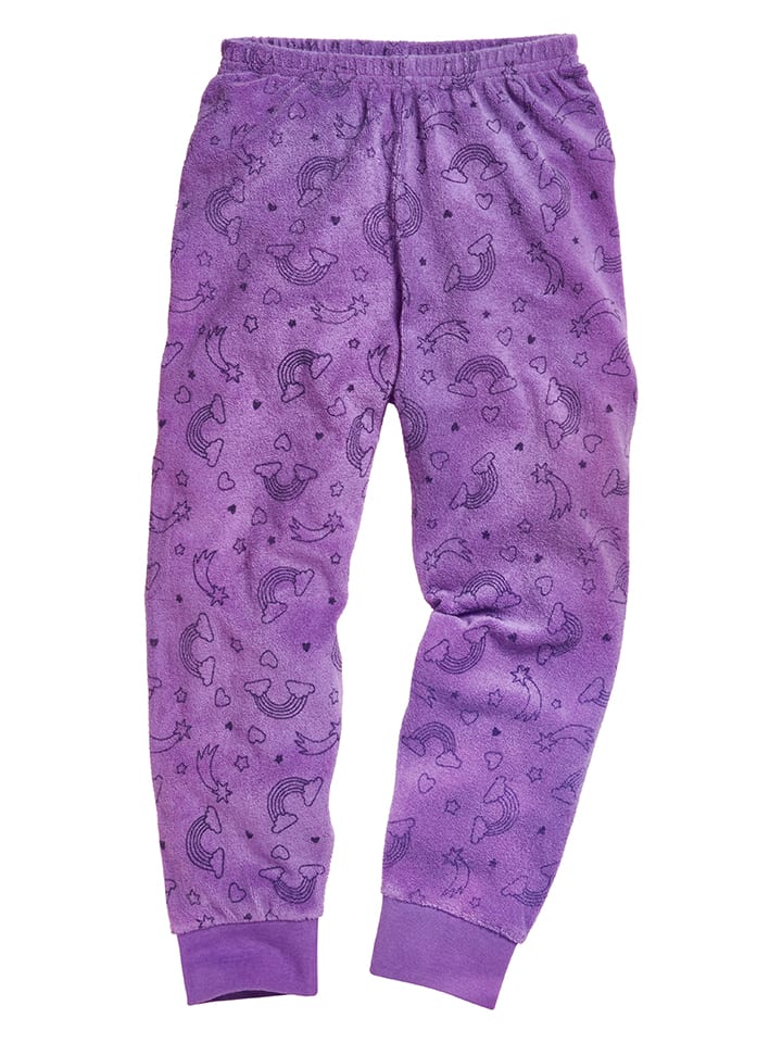 Playshoes Pyjama in Lila/ Grau günstig kaufen