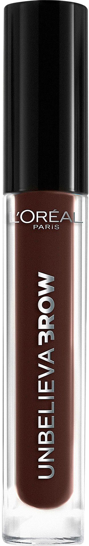 L'ORÉAL PARIS Augenbrauen-Gel Unbelieva Brow, mit unterschiedlichen Applikatoren, wischfest, Augen-Make-Up