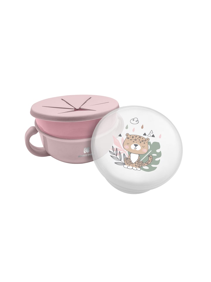 Kikkaboo Kinder Snackschale Savanna  in rosa günstig kaufen onesize