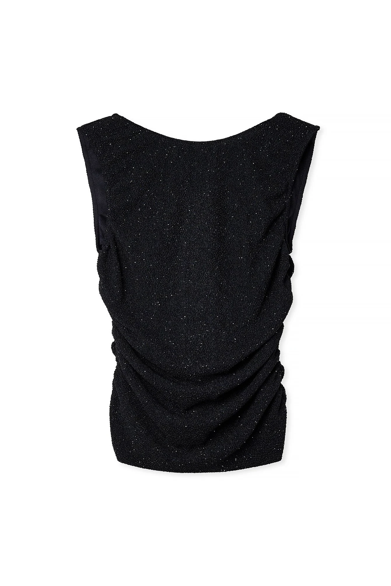 Drapiertes Glitzer-Top