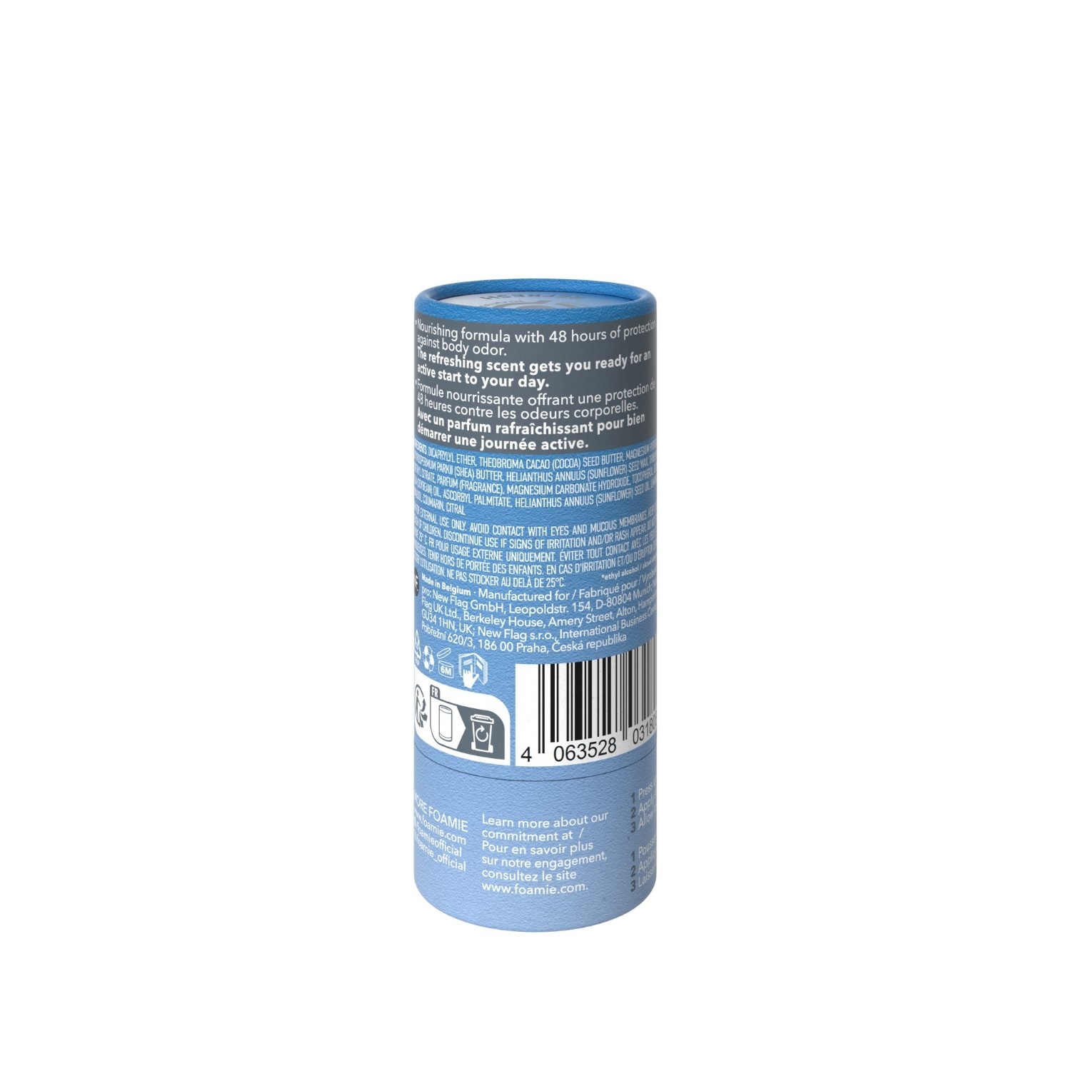 Deodorante solido FOAMIE Refresh (blu)