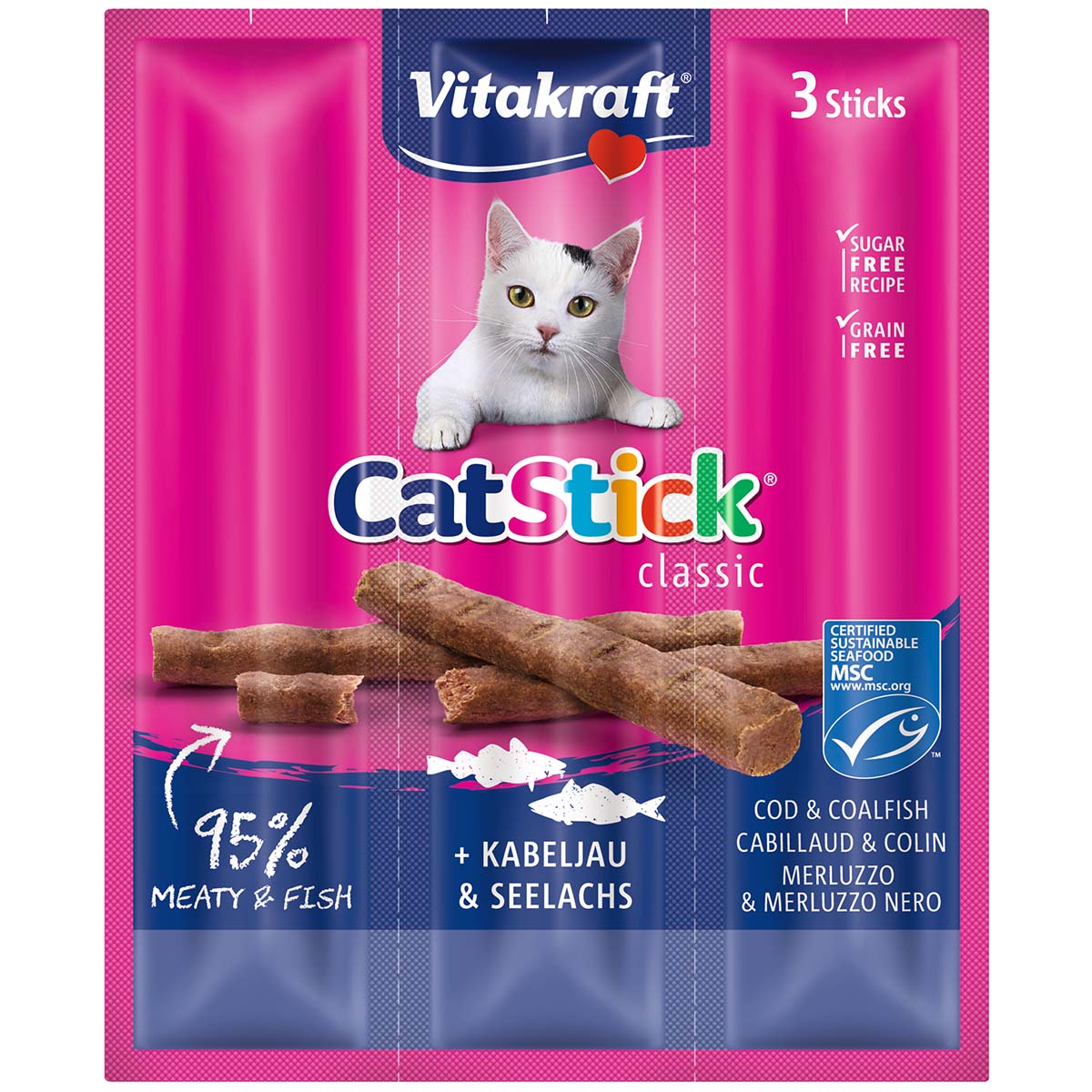 Vitakraft Cat Stick Kabeljau & Seelachs MSC kaufen