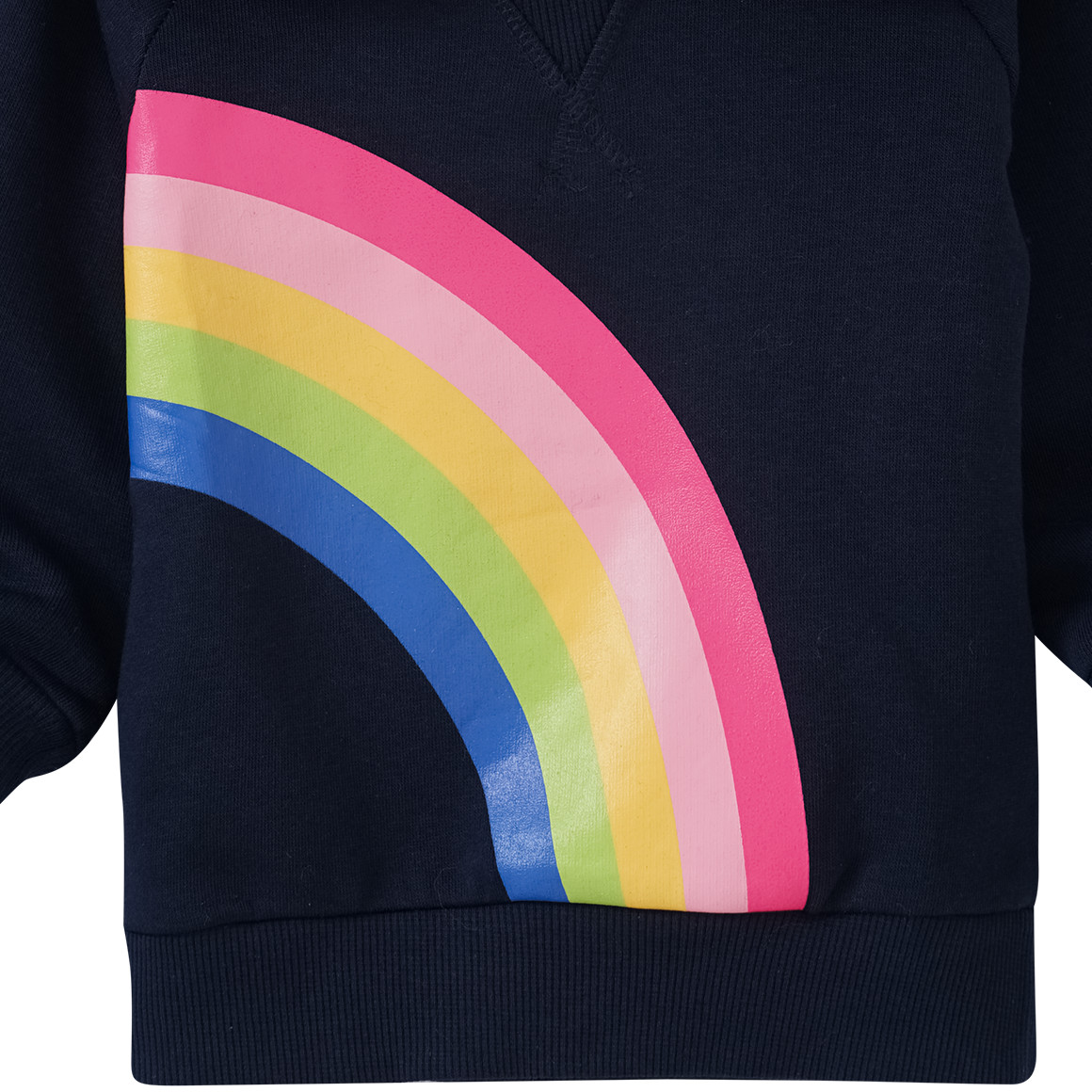 Baby Hoodie mit Regenbogen-Print