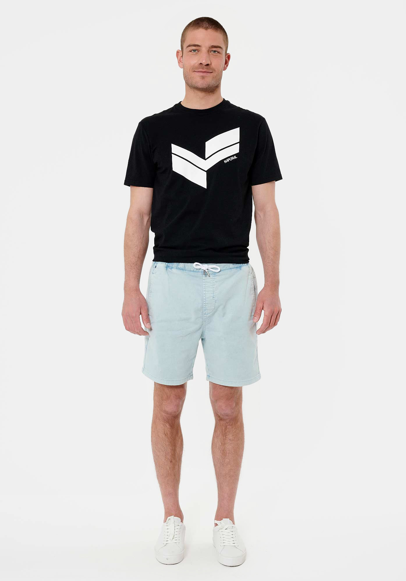 EVAN   Short bleu clair homme