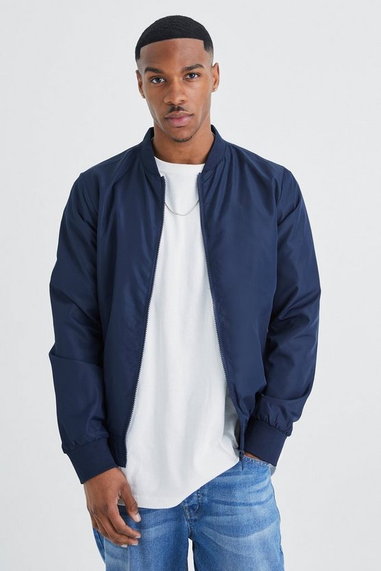 Basic Nylon-Bomberjacke