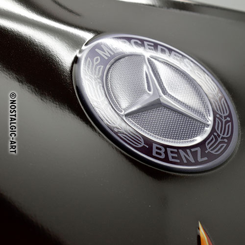 Nostalgic Art Retro Blechschild 30x40cm, Motiv "Mercedes Benz - Logos", 1 Stück - ATU