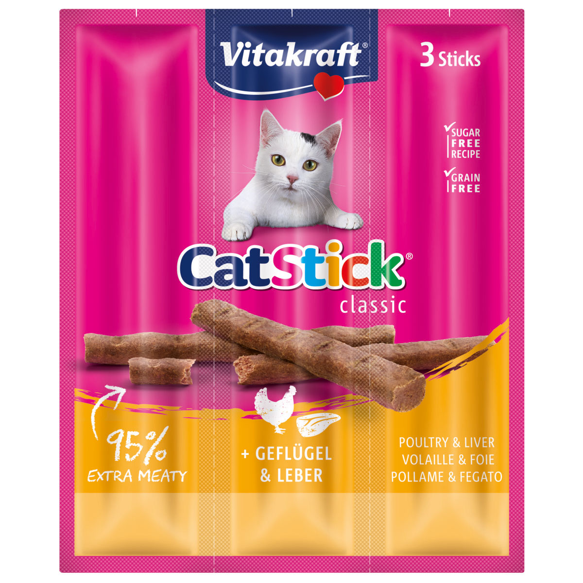 Vitakraft Cat-Stick mini Geflügel und Leber kaufen