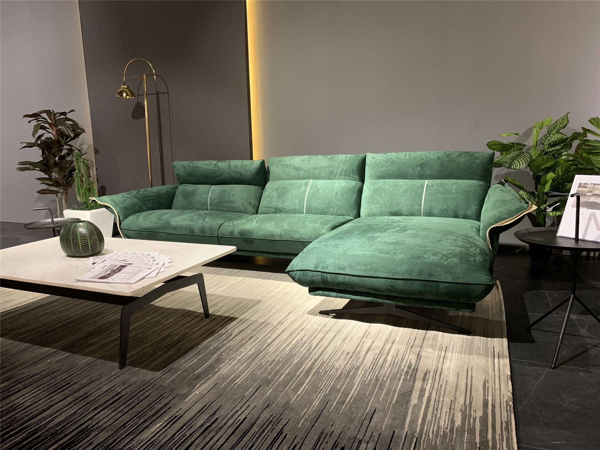 JVmoebel Ecksofa, Design Stoff Ecksofa L-Form Sofa Couch Design Polster Textil