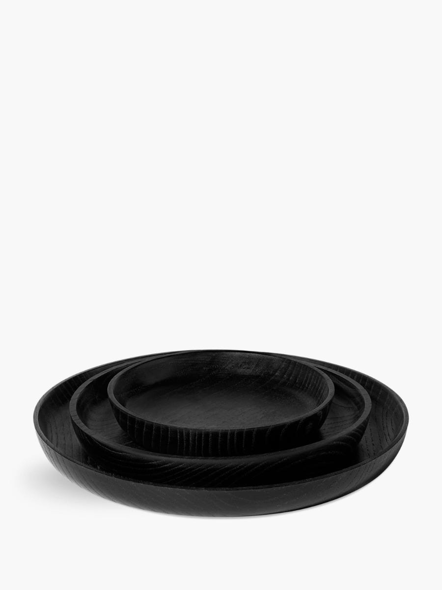 Plateau Ellipse Noir - Moyen modèle