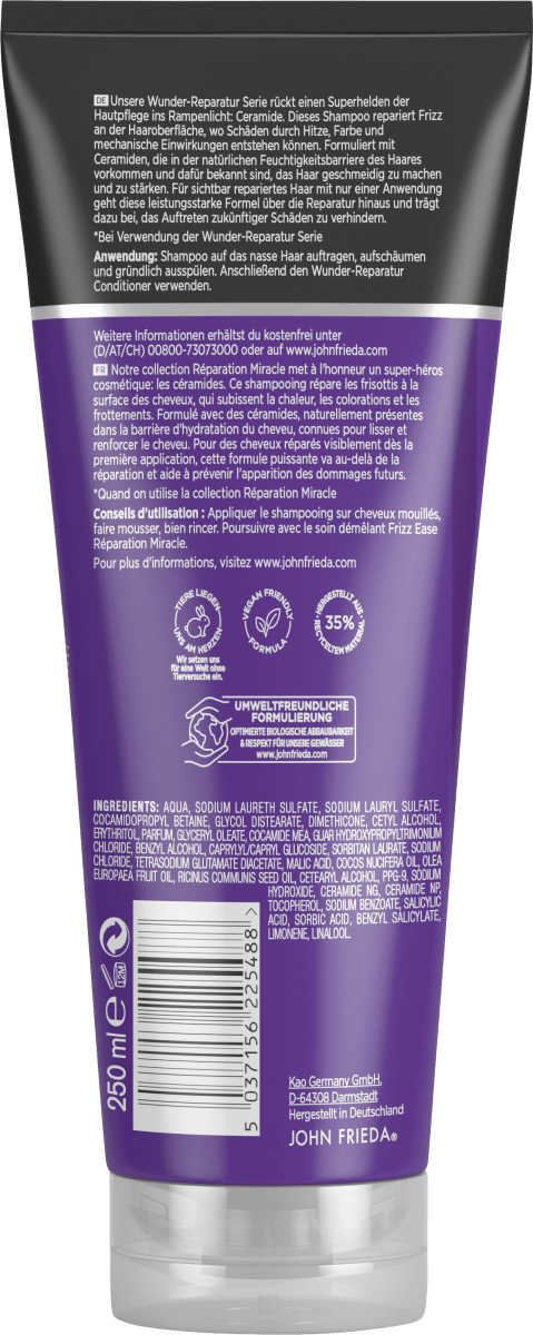 Shampoo Frizz Ease Wunder-Reparatur, 250 ml