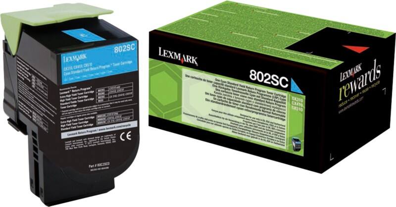 Lexmark Original Tonerkartusche 80C2SC0 Cyan