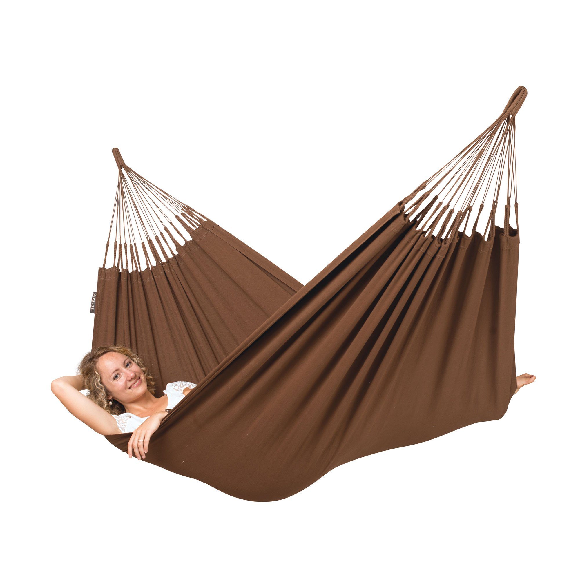 La Siesta Hängematte Single Hängematte Modesta arabica braun von La Siesta Bio Baumwolle T, Hochwertige Qualität