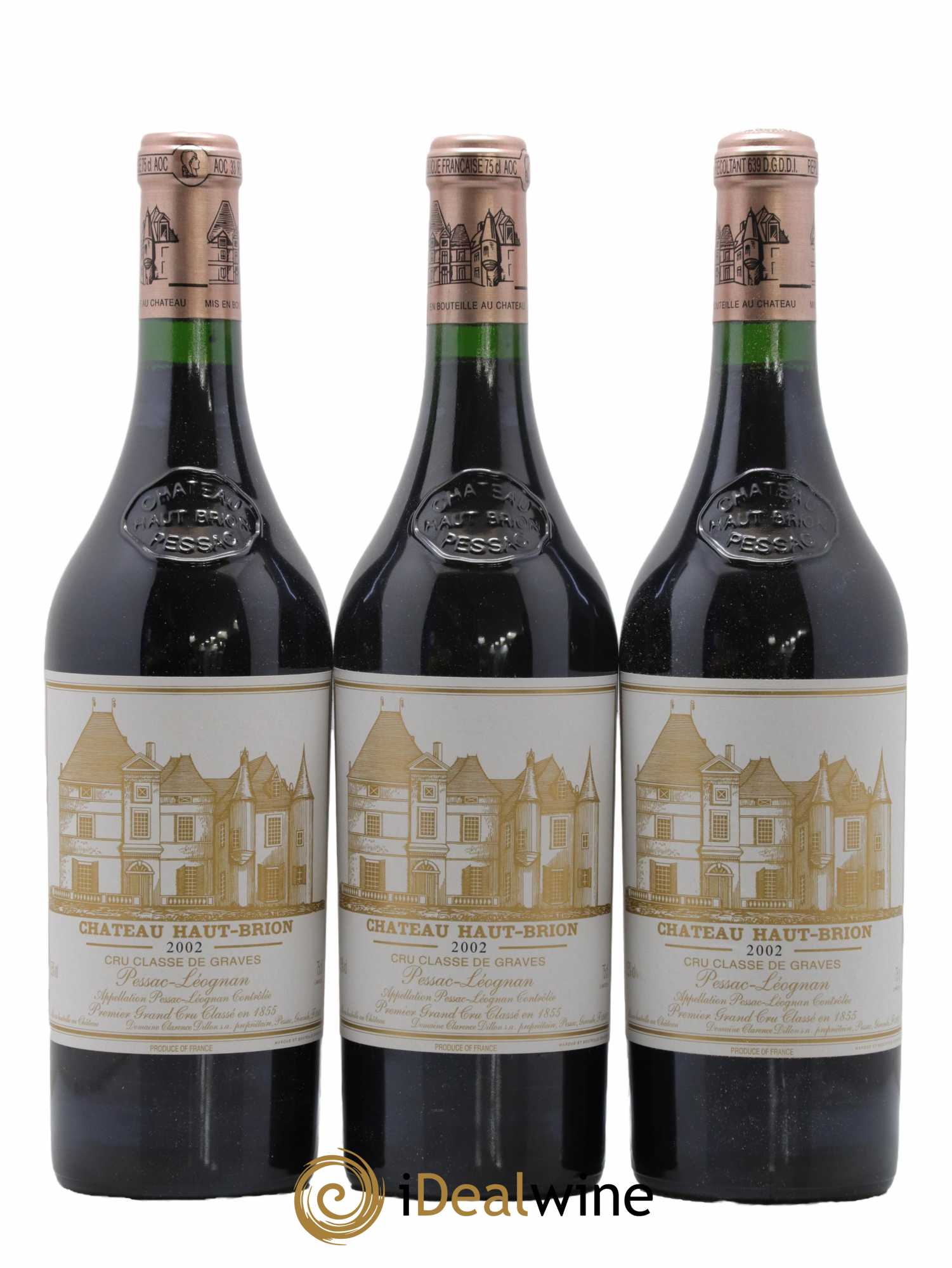 Château Haut Brion 1er Grand Cru Classé  2002 - Lot de 6 Bouteilles