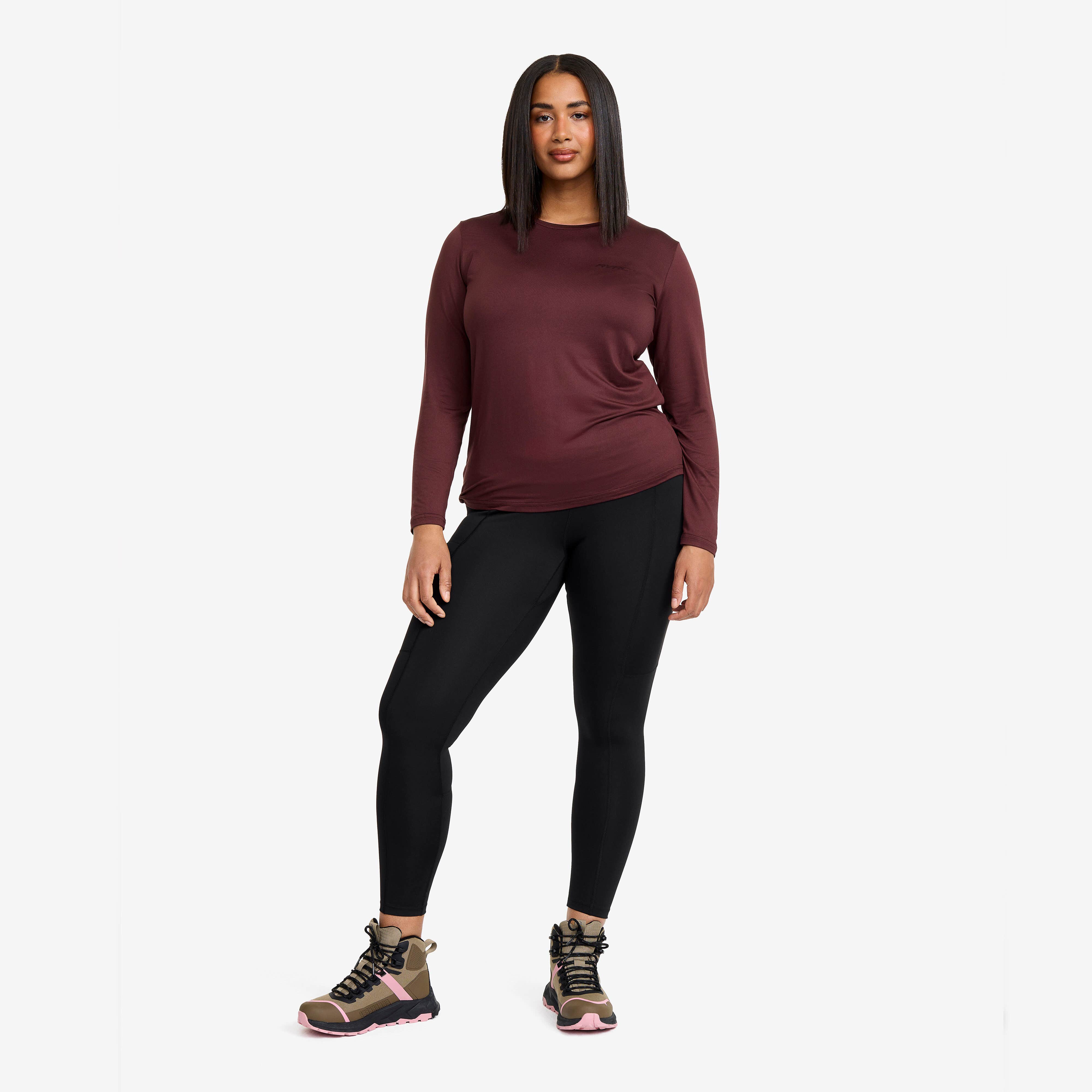 Vagabond Long Sleeve Tee Femme Dark Vintage Rose