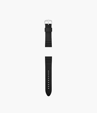 Fossil Silikonband für Herrenuhr 22 mm Schwarz