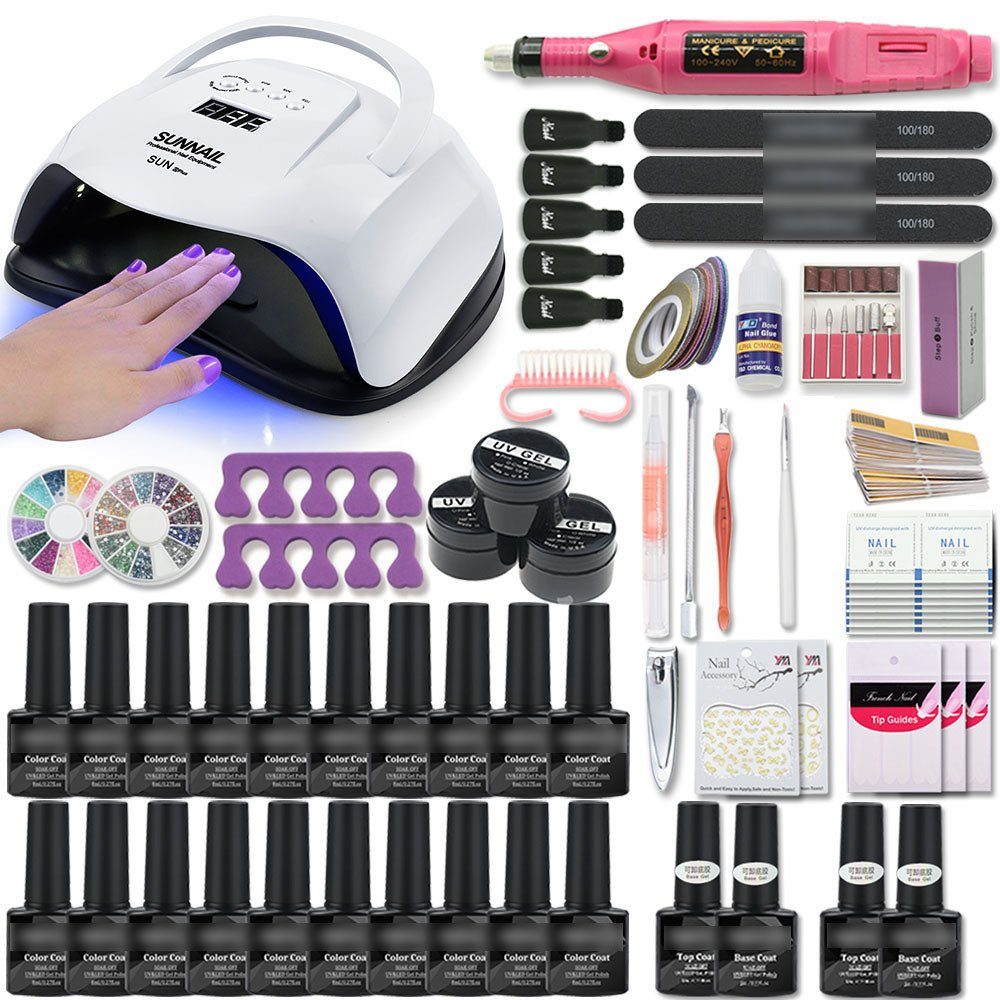 Scheiffy Nagellack-Set 10ml 24 Farben Nagellack Set 60 pcs, DIY Nail Art, Nail Art Set, 60-tlg., komplettes Set von Nail Art Tools für Anfänger/Professionelle Nail Art