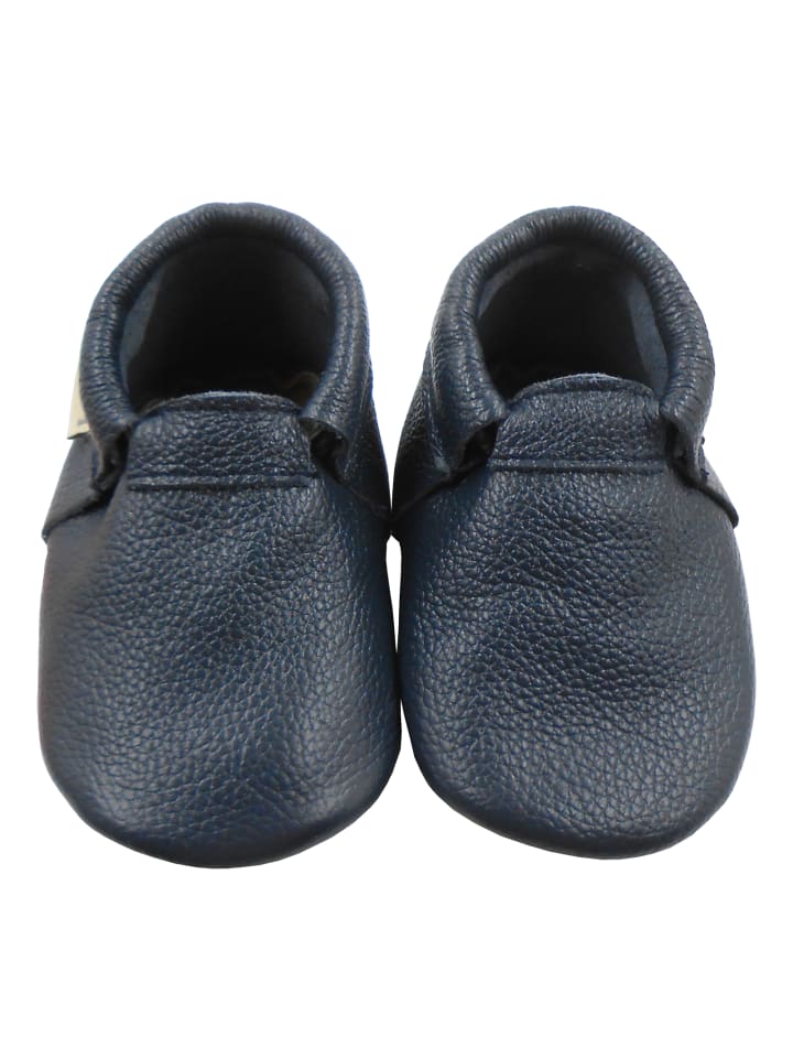 Yalion Baby Leder-Krabbelschuhe in Dunkelblau günstig kaufen