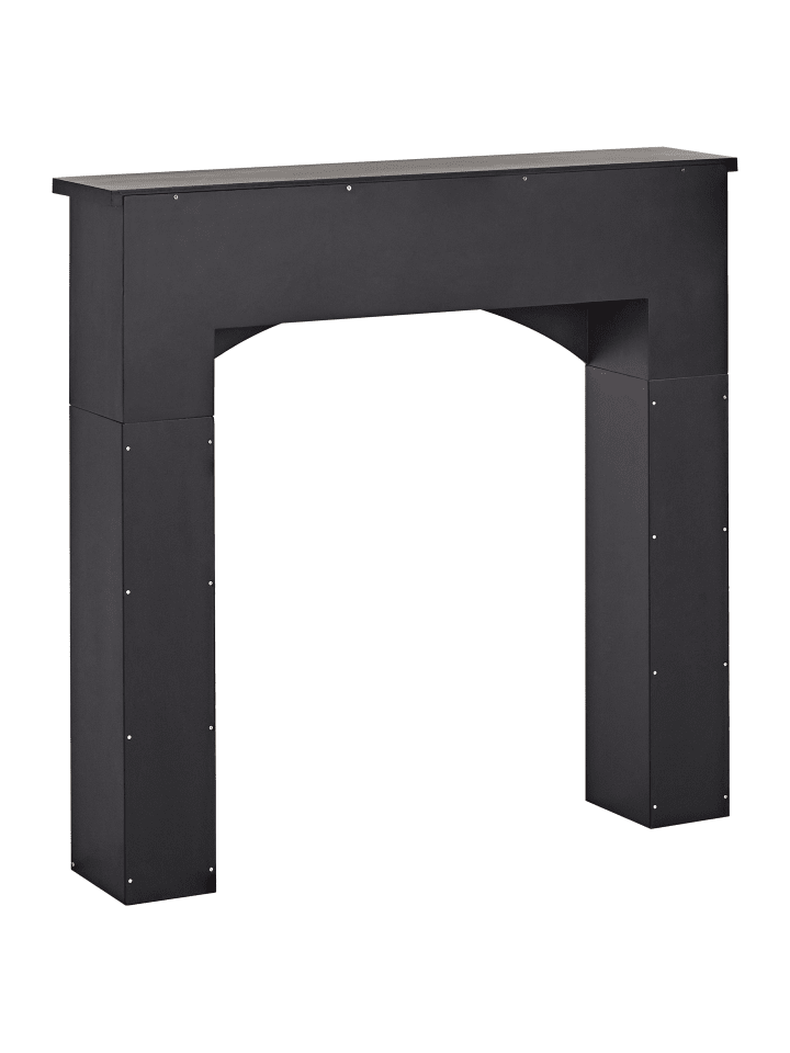 Beliani Kaminumrandung BUSSELTON in Schwarz - (W) 110 x (H) 106 x (L) 23 cm günstig kaufen onesize