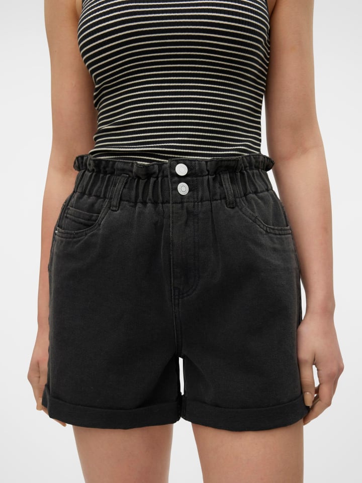 Vero Moda Jeans-Shorts in Black Denim günstig kaufen