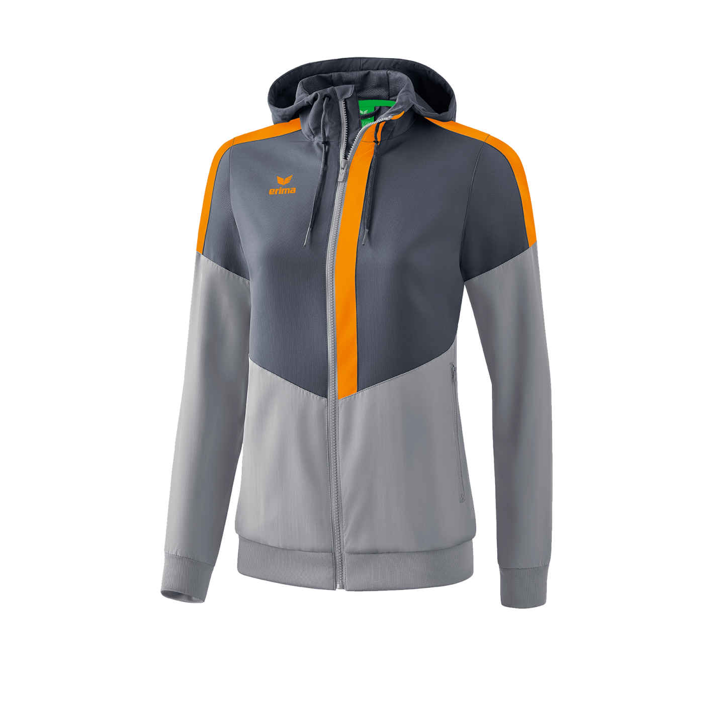Erima Squad Präsentationsjacke Damen Grau Orange