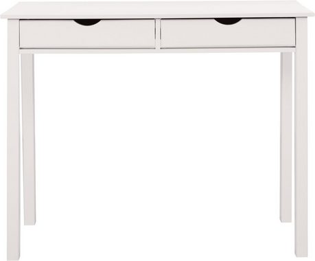 INOSIGN Schreibtisch Gava, Kiefernholz, Griffmulden, unterschiedliche Farbvarianten, Breite 100cm