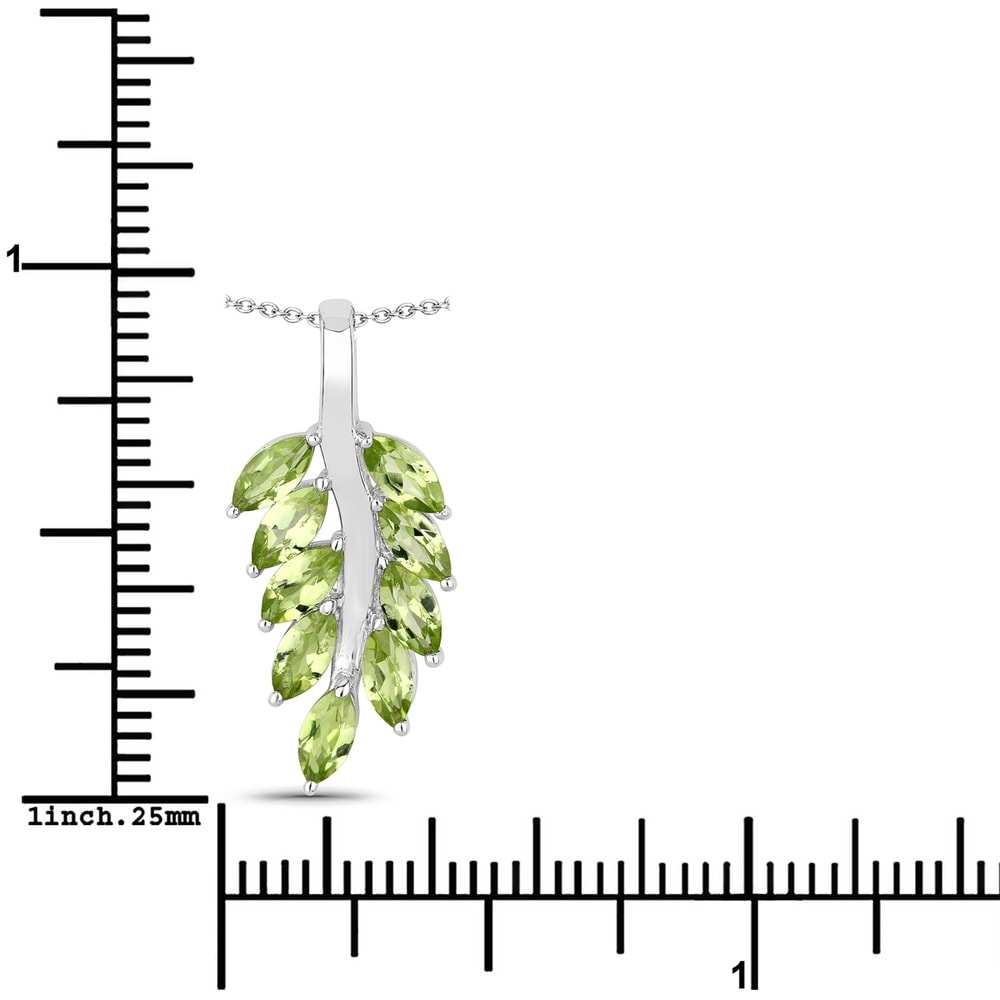 Rafaela Donata Chaîne Floral Argent sterling Vert en Argent Bijoux