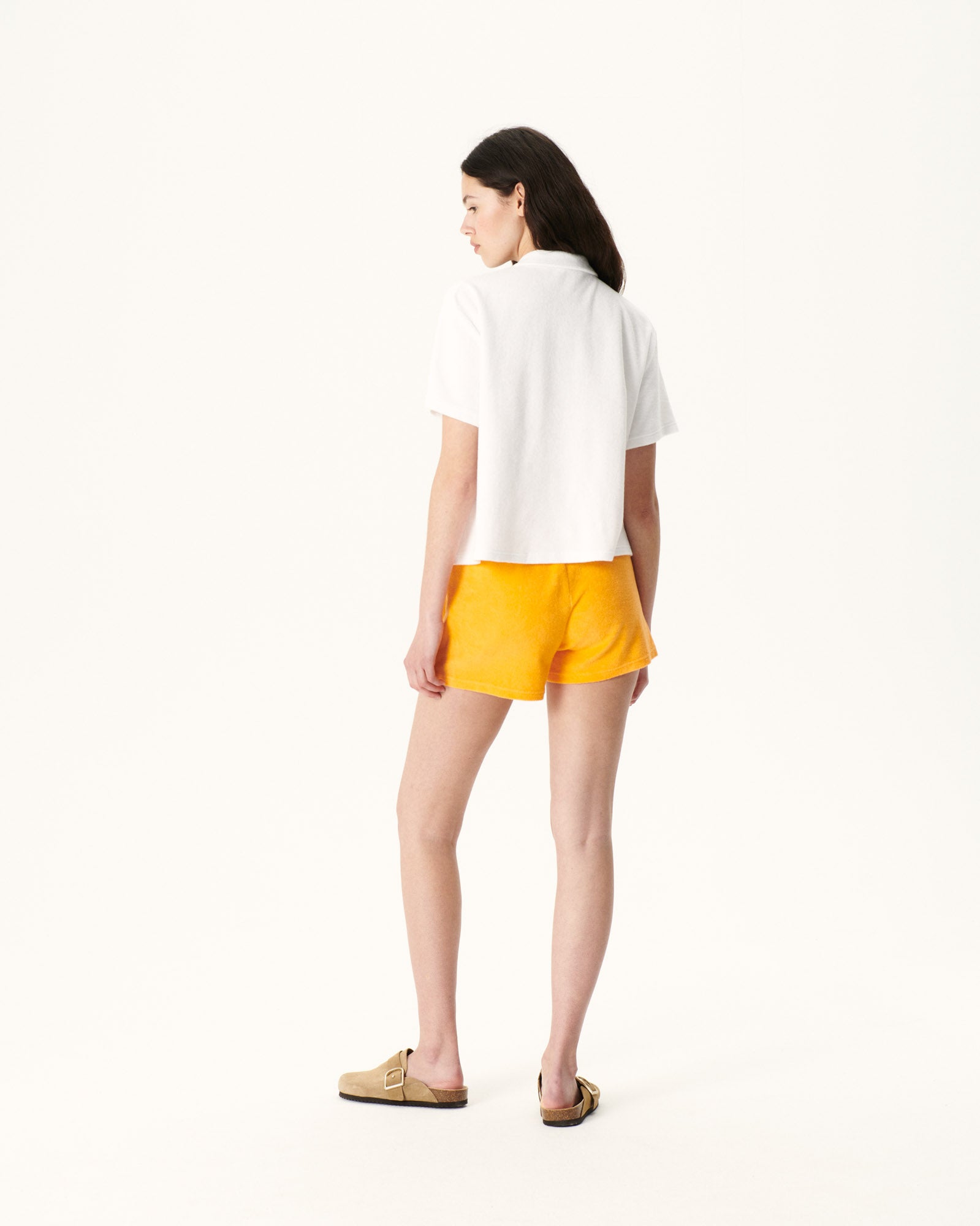 Chemise courte éponge Blanc Nova