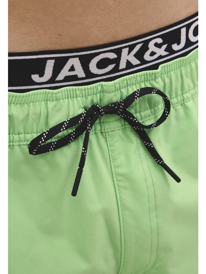 Jack & Jones Bade-Shorts 'Maui' in grün günstig kaufen