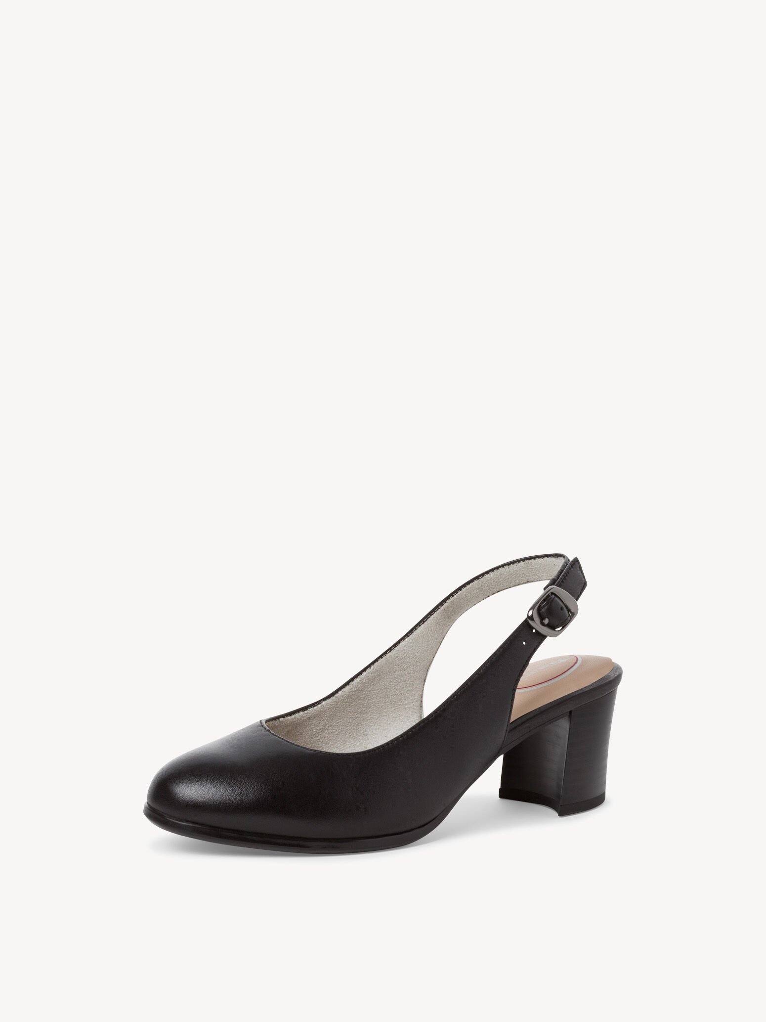 Escarpin en cuir - noir