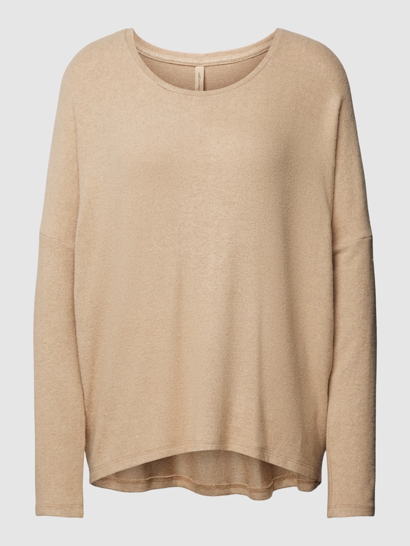 Sweatshirt mit überschnittenen Schultern Modell 'Biara' in sand