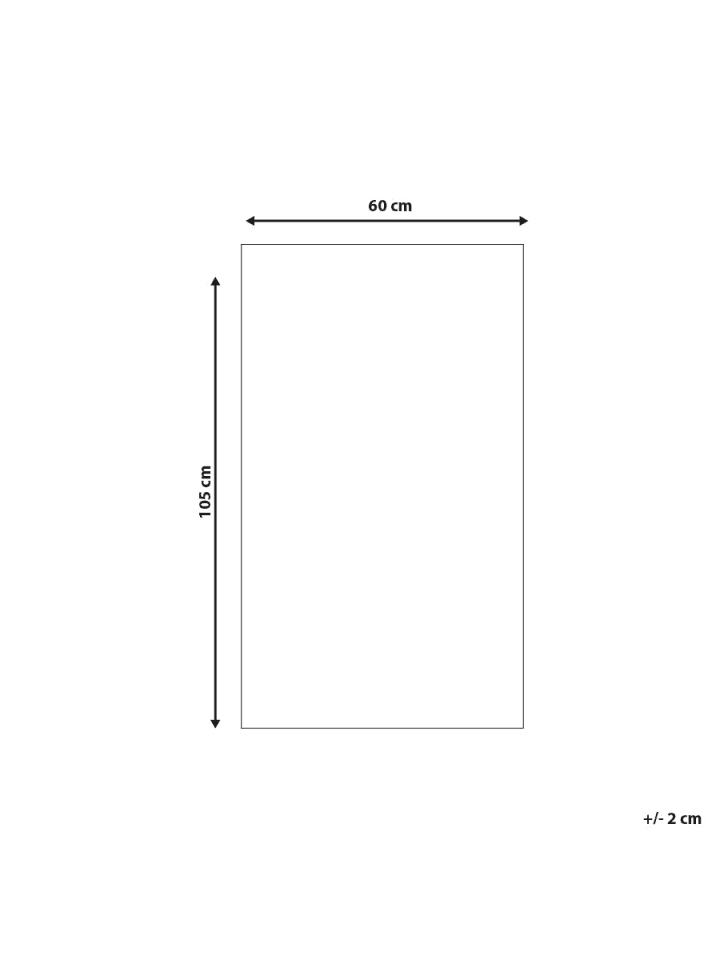 Beliani Outdoorteppich JALNA in Braun/Grau - (W) 60 x (H) 0.5 x (L) 105 cm günstig kaufen onesize