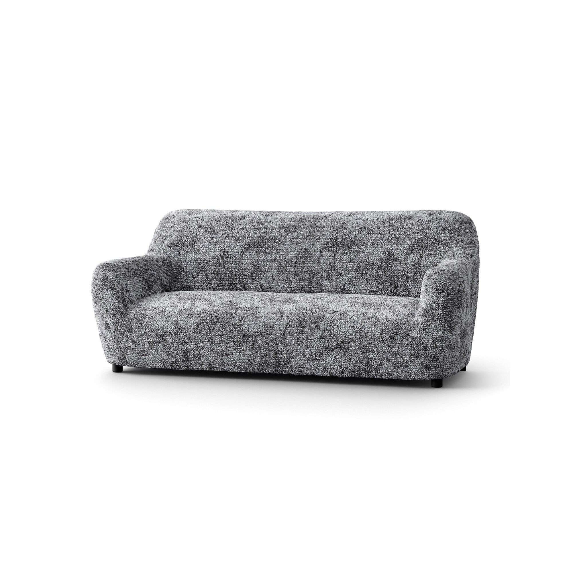 Housse bi-extensible microfibre gaufrée léopard pour fauteuil et canapé