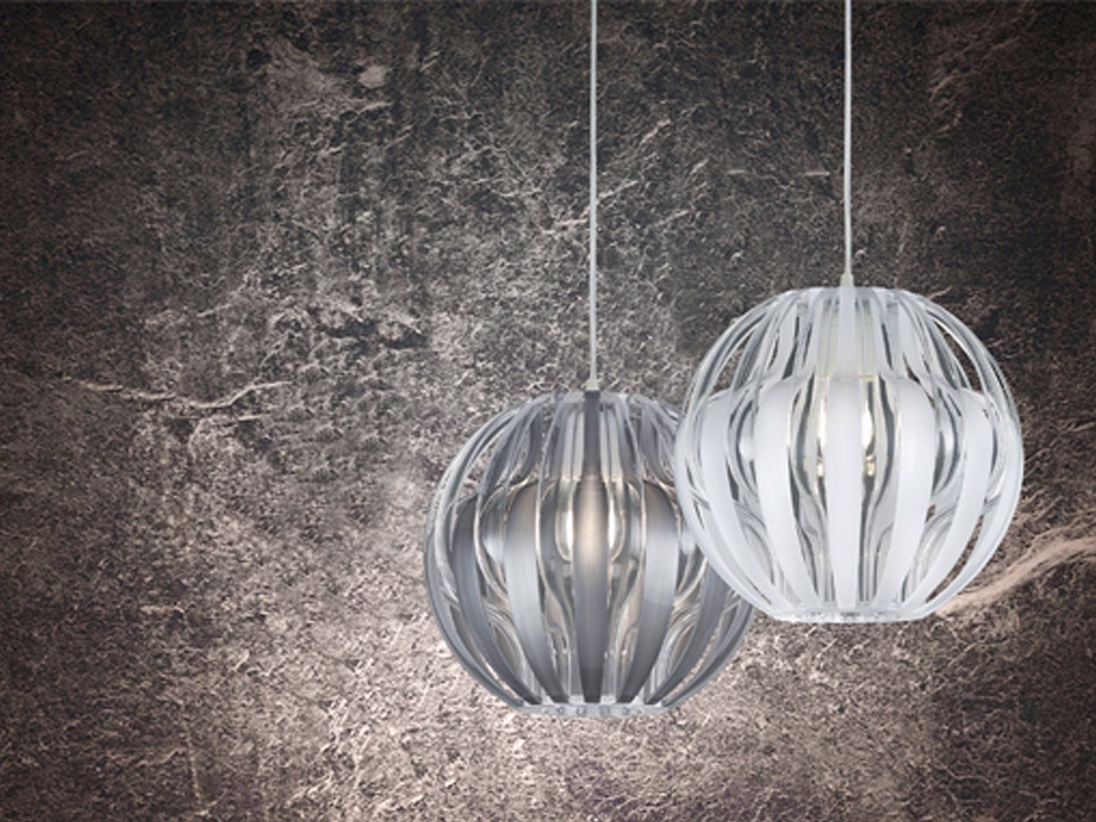 meineWunschleuchte LED Pendelleuchte, Dimmfunktion, LED wechselbar, Warmweiß, klein-e Designer-lampen Lichtdesign hängend über-n Esstisch Weiß Ø30cm