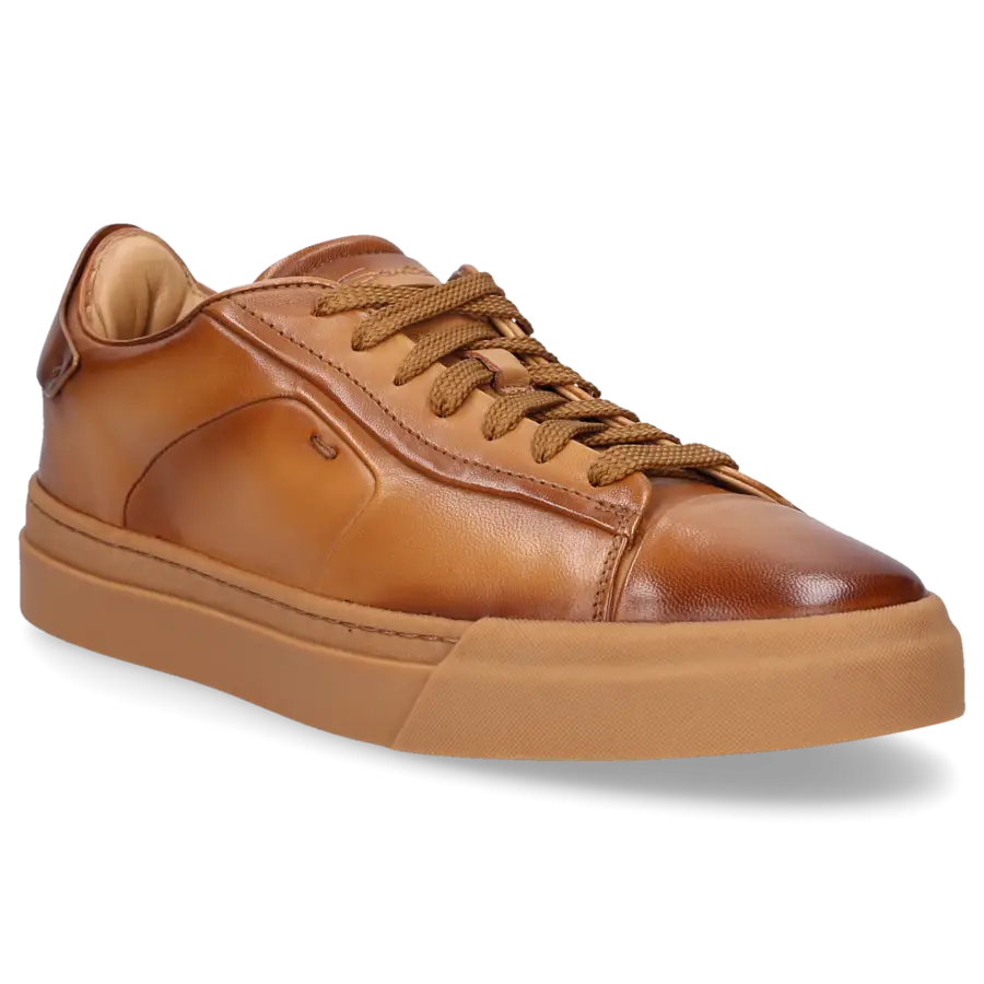 Santoni - Sneaker low 21554 Kalbsleder - beige