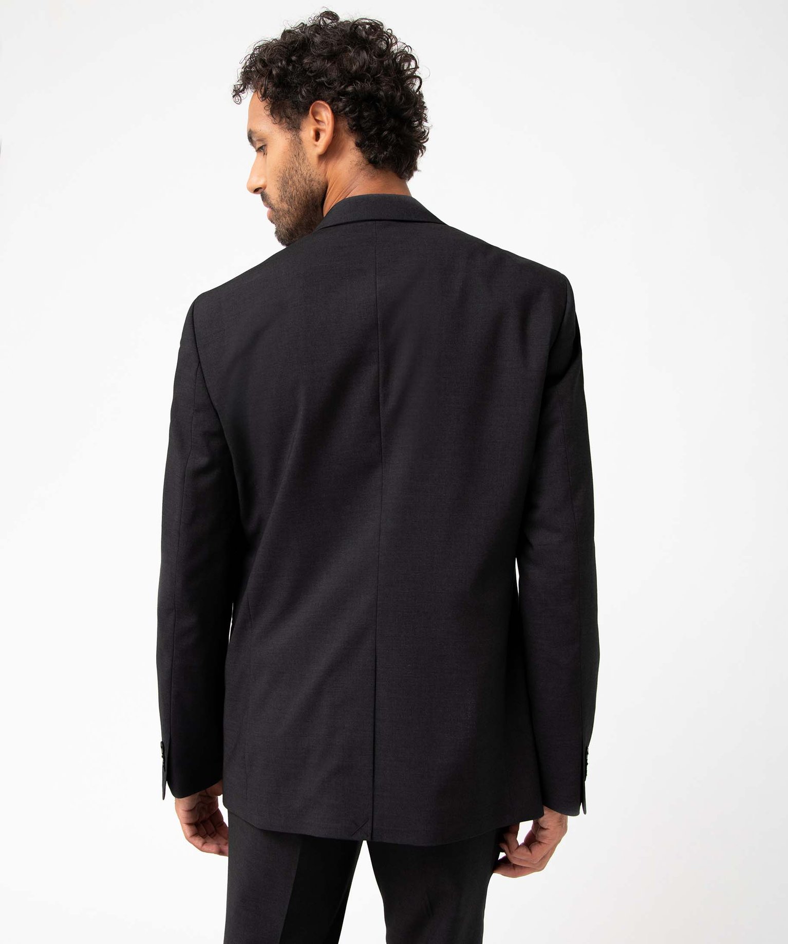 Veste de costume homme fermeture 2 boutons noir | GEMO