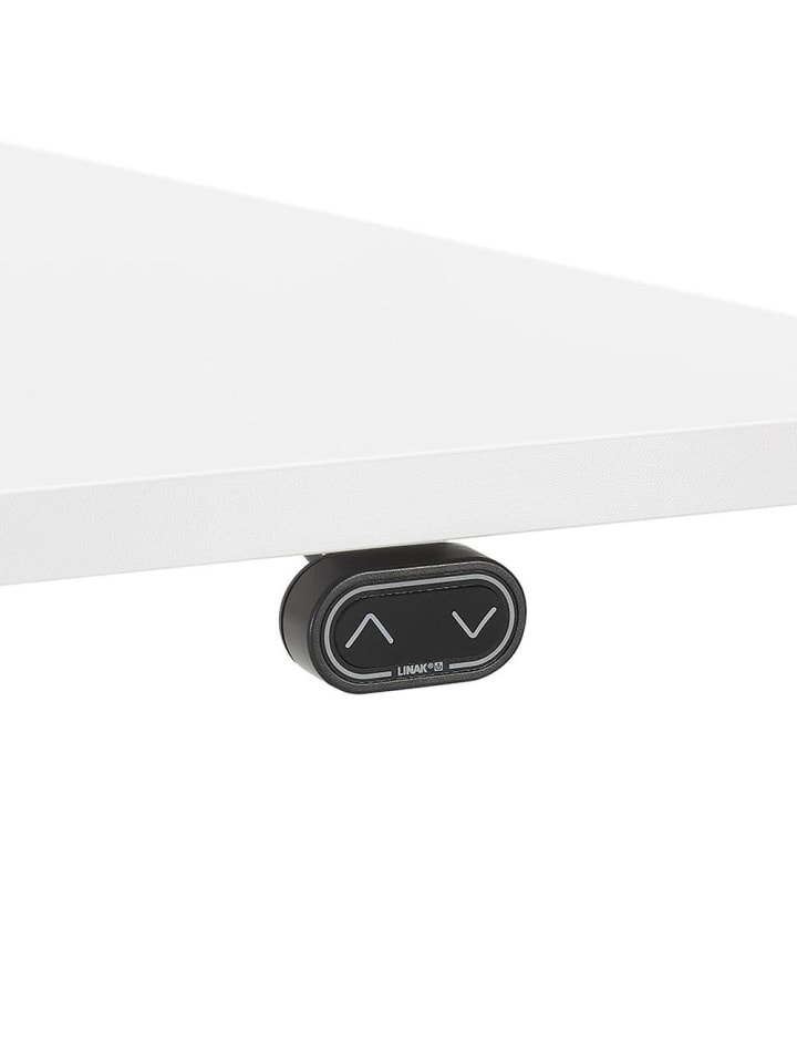 KADIMA DESIGN Schreibtisch 140x70 cm elektrisch höhenverstellbar ergonomisch in Weiß günstig kaufen